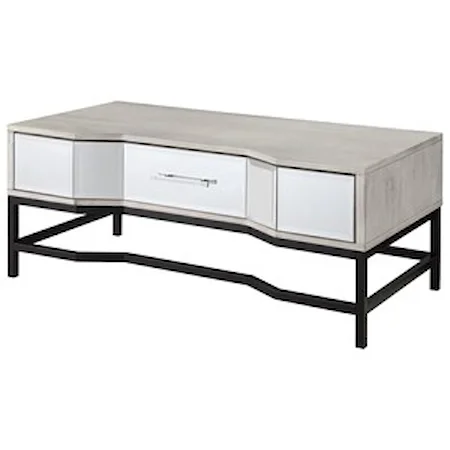 Contemporary 1-Drawer Cocktail Table